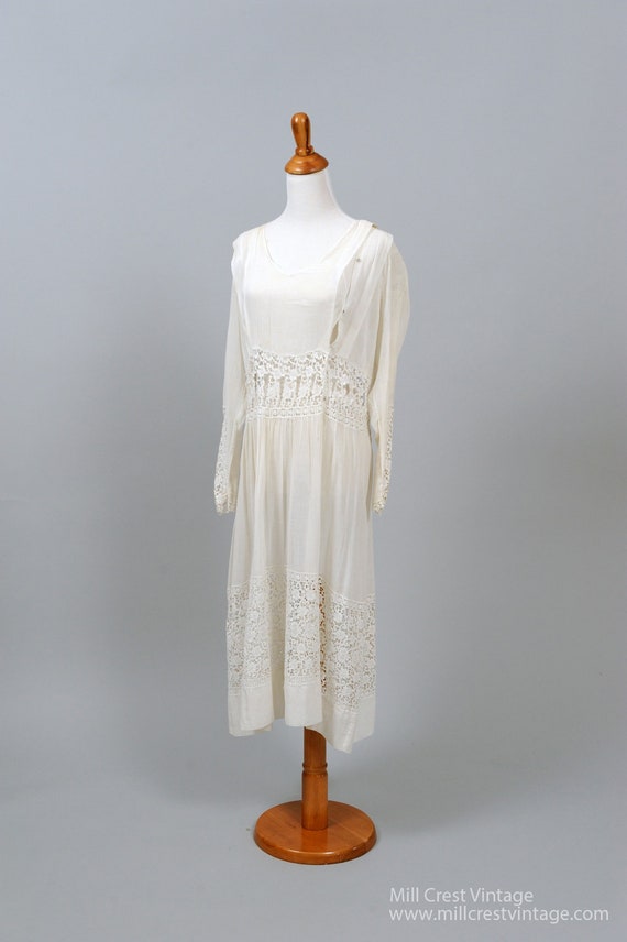 1920 Vintage Gunny Sac Style Wedding Dress