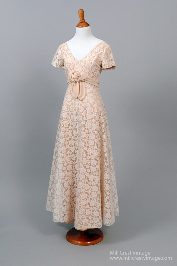 white lace vintage dress