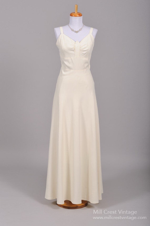 1940 Sharkskin Vintage Wedding Gown Etsy
