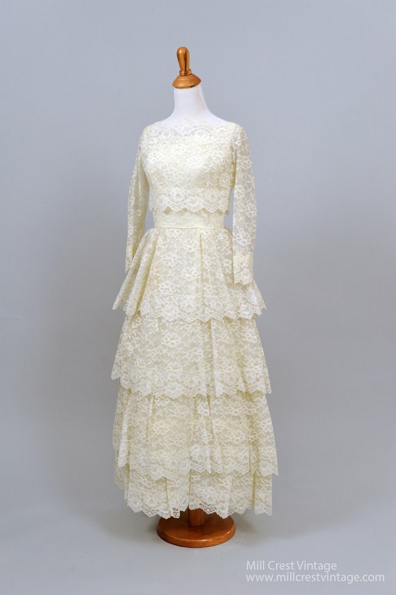 1960's Lace Ensemble Vintage Wedding Gown