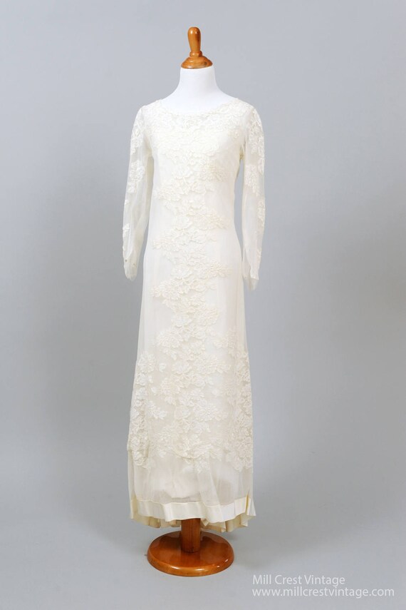 column style wedding dress