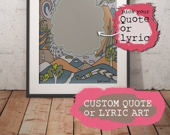 Custom Quote or Lyric Art