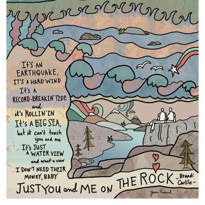 Paroles de la chanson You and Me on the Rock, Brandi Carlile (options de cadrage disponibles)