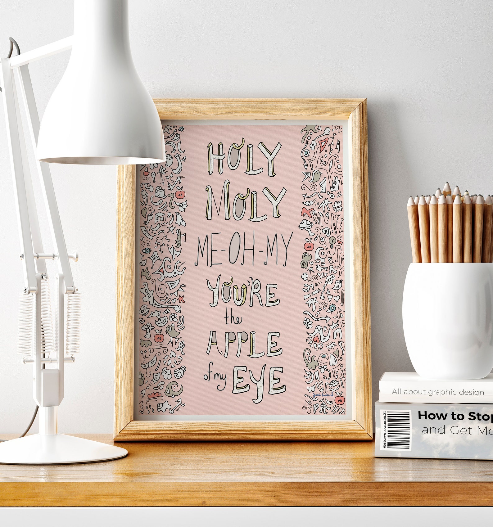 Holy Moly Meohmy You're the Apple of My Eye Lyrics by Etsy