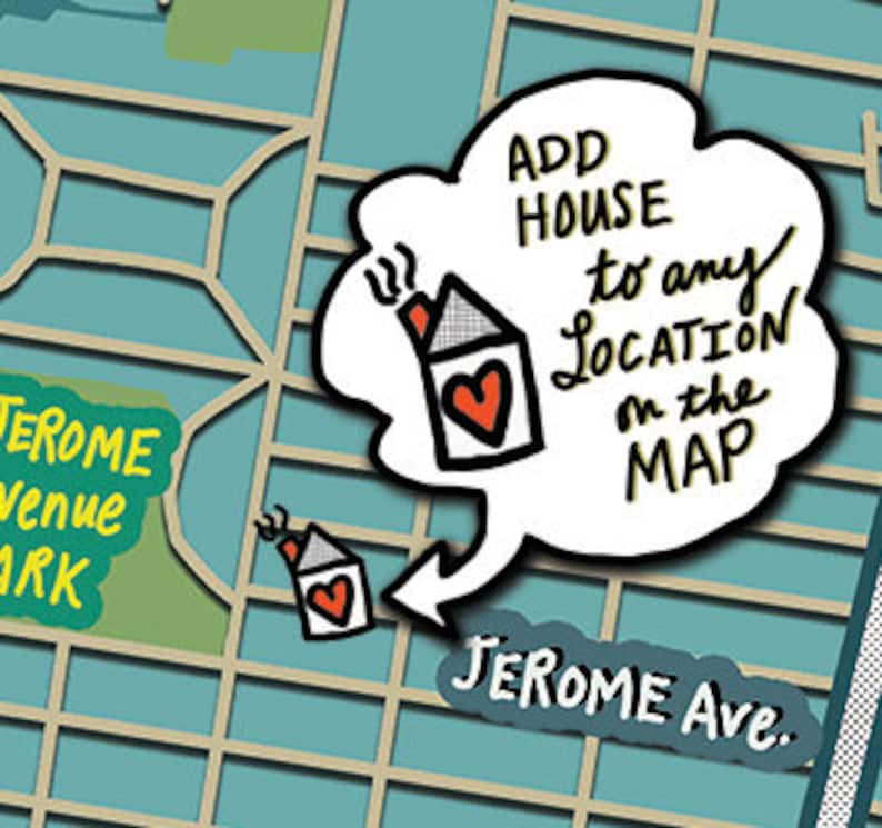 Map of Margate City Longport New Jersey Beach Town NJ Etsy