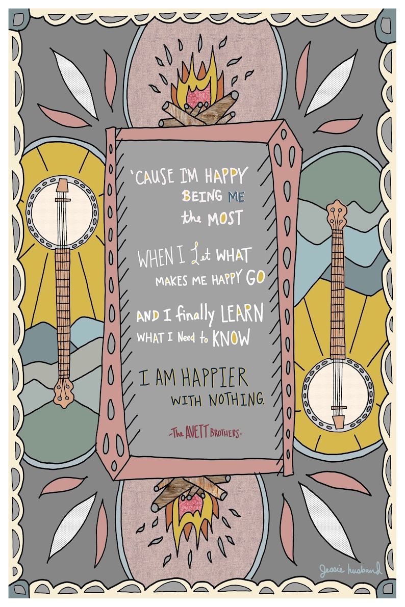Untitled 4 Avett Brothers Lyrics the Third Gleam framing Etsy