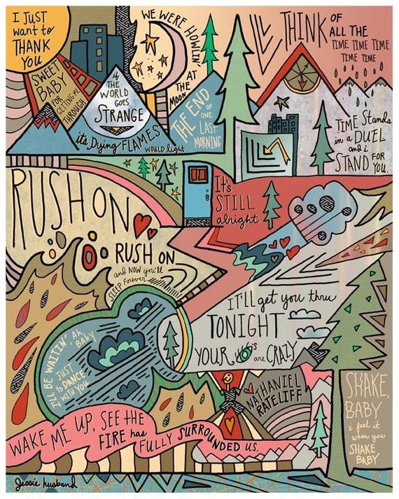 Nathaniel Rateliff (& the Night Sweats) It's Still Alright lyric art