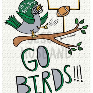 Vögelchen!!! Philadelphia Eagles Kunst, es ist eine Philly Sache, fliegen Adler fliegen Kunstdruck