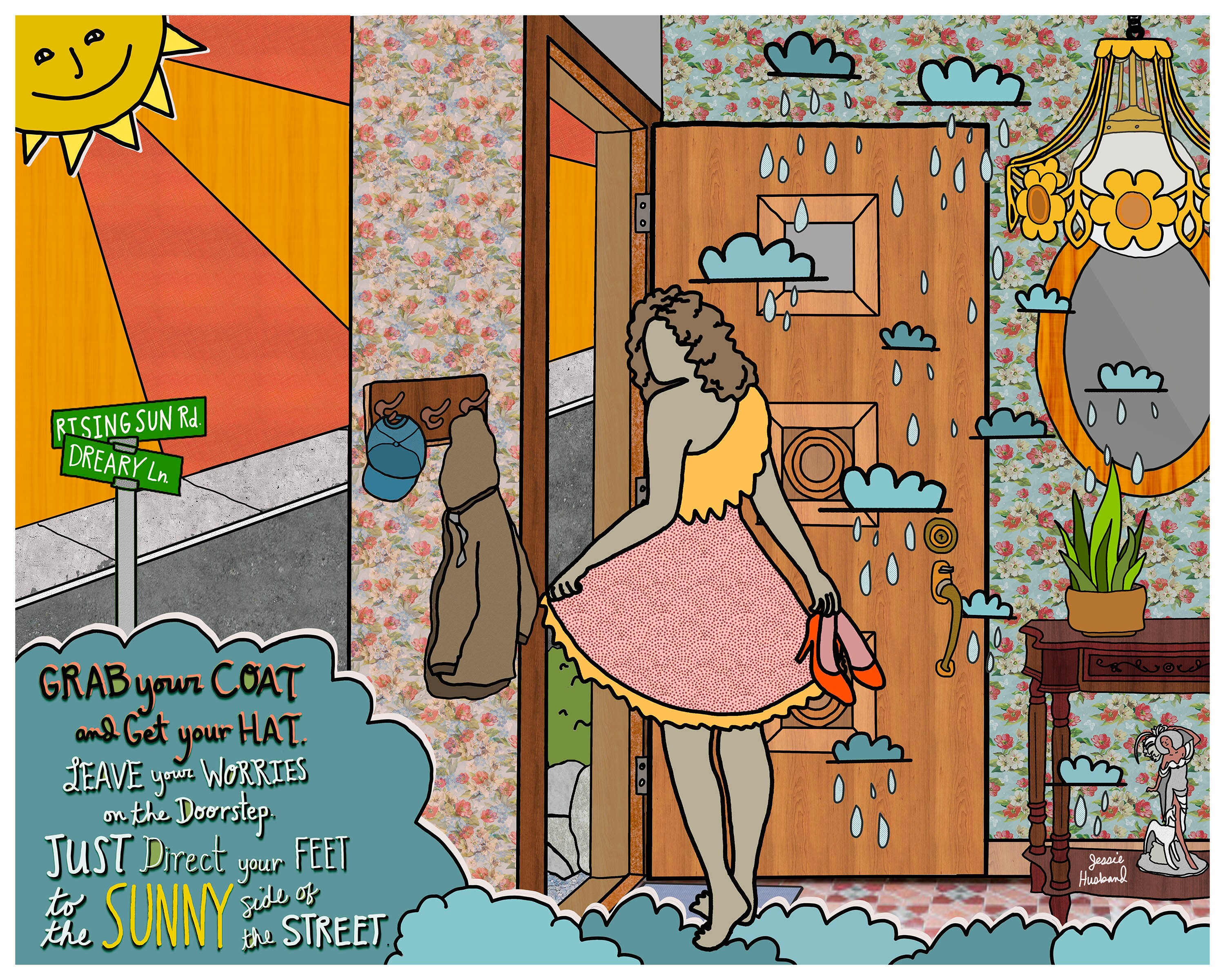 On The Sunny Side Of The Street Lyric Art Willie Nelson Etsy India