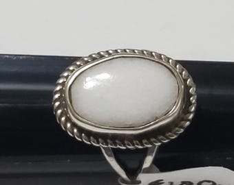 Colorado White Eagle Sterling Silver Ring Twist Wire Pattern