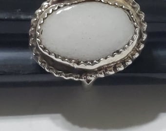 Colorado White Eagle Sterling Silver Ring Twist Wire Pattern