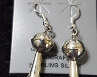 Sterling Silver Fluted Bead Earring