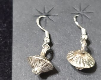 Sterling Silver Fluted Bead Earring