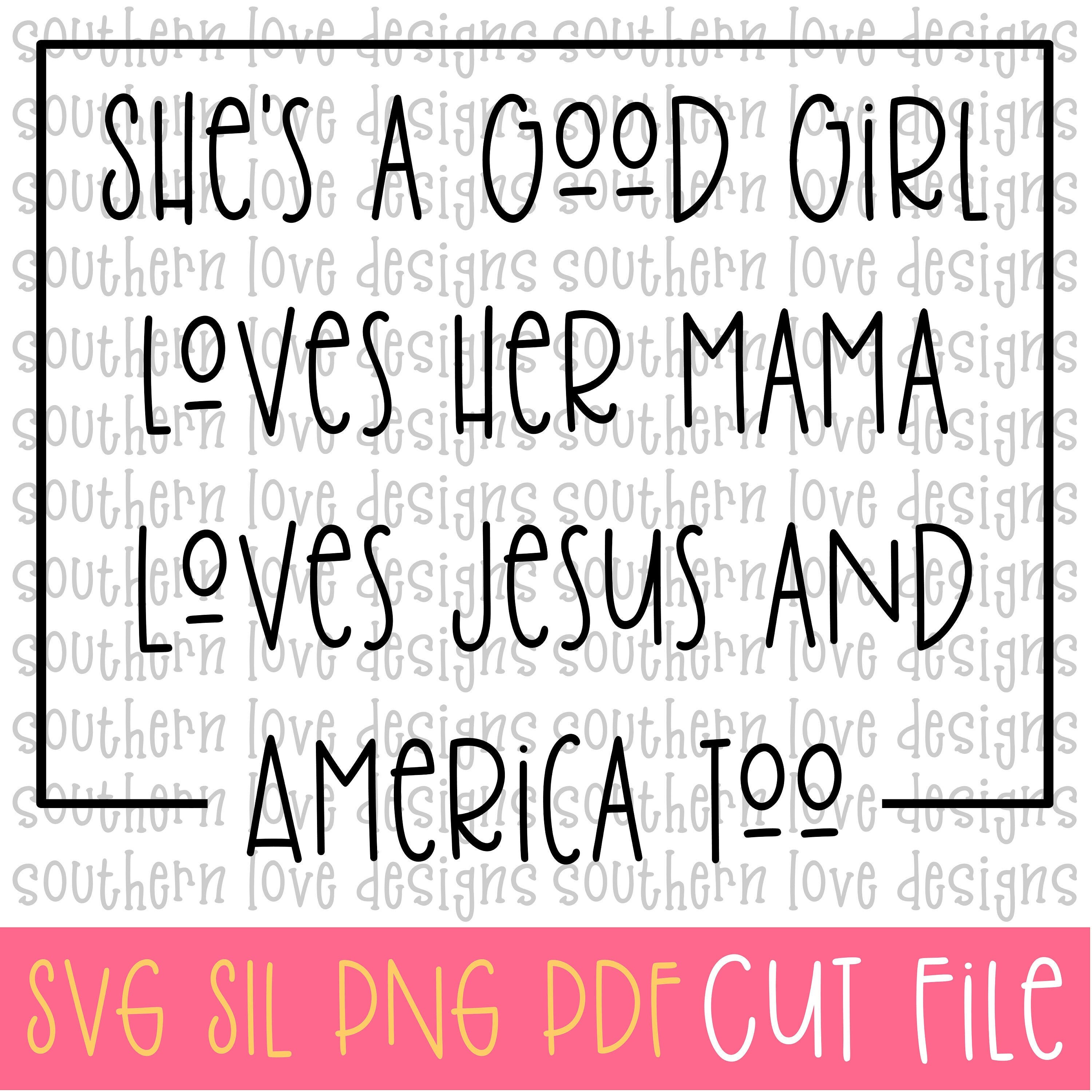 She's A Good Girl Digital Cut File - Etsy