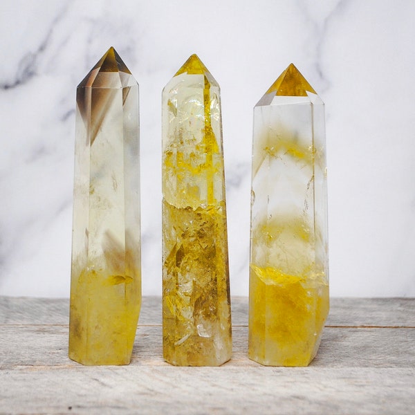 Large 4-5" Citrine Crystal Quartz Tower