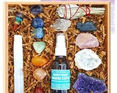 Crystal Healing Kit House warming gift set Boho Decor Raw natural healing crystals and stones heart chakra love - 29