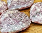 Lilac Lepidolite Crystal Heart - Hand Carved Healing Heart for Crystal Grids, Energy Work, Readings or Terrarium 193