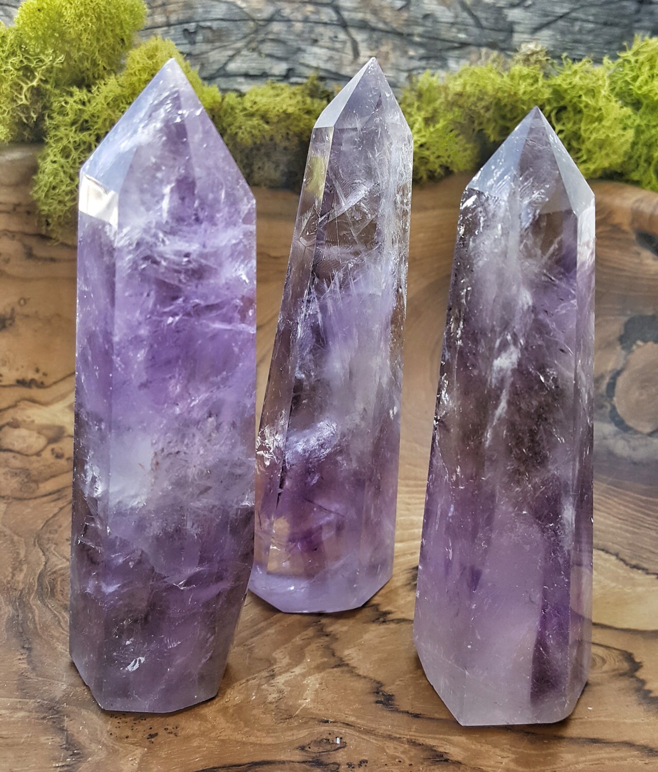 Large Amethyst Crystal Quartz Tower Point 540 Etsy