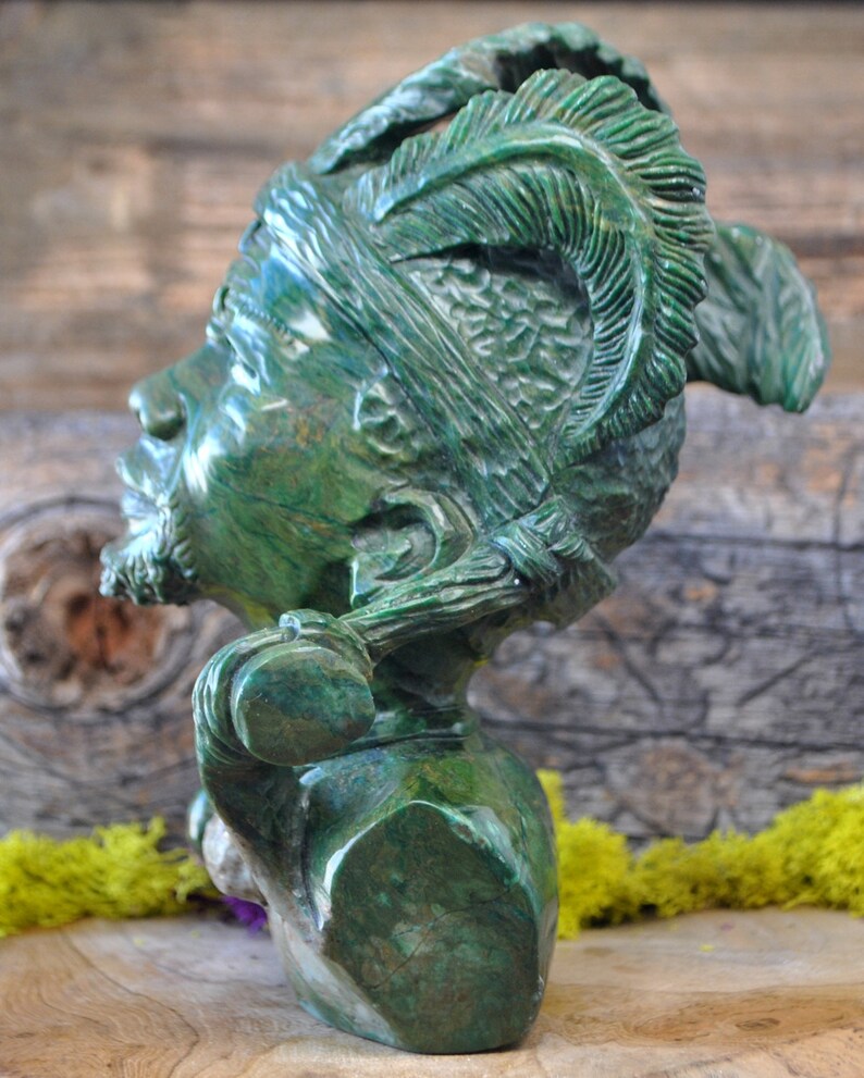 Green Verdite Shona Tribe Stone Carving Sculpture 1227.34 Etsy