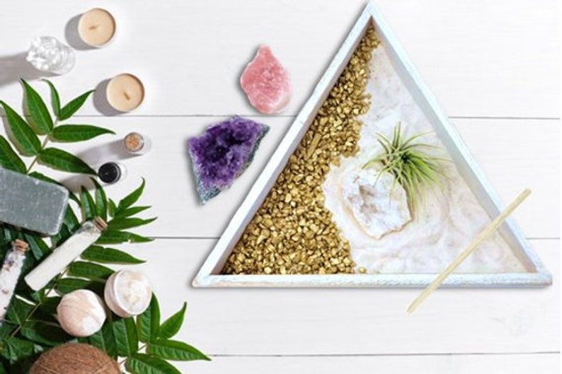 8 Pcs Air Plant Crystal Zen Garden Gift Set Kit INCLUDES 3 Etsy