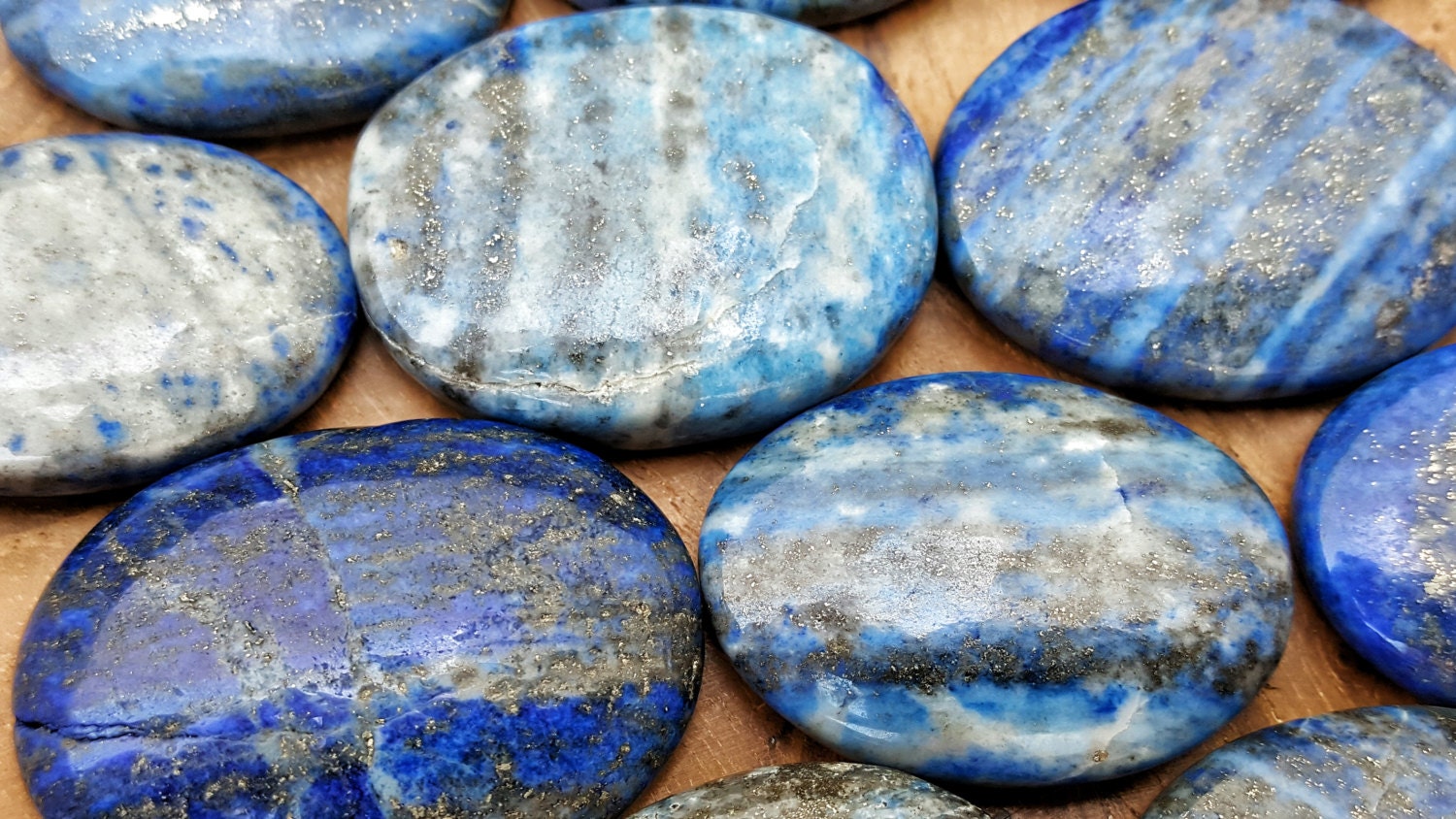 Lapis Lazuli Crystal Healing Worry Stone Pocket Palm Stone | Etsy