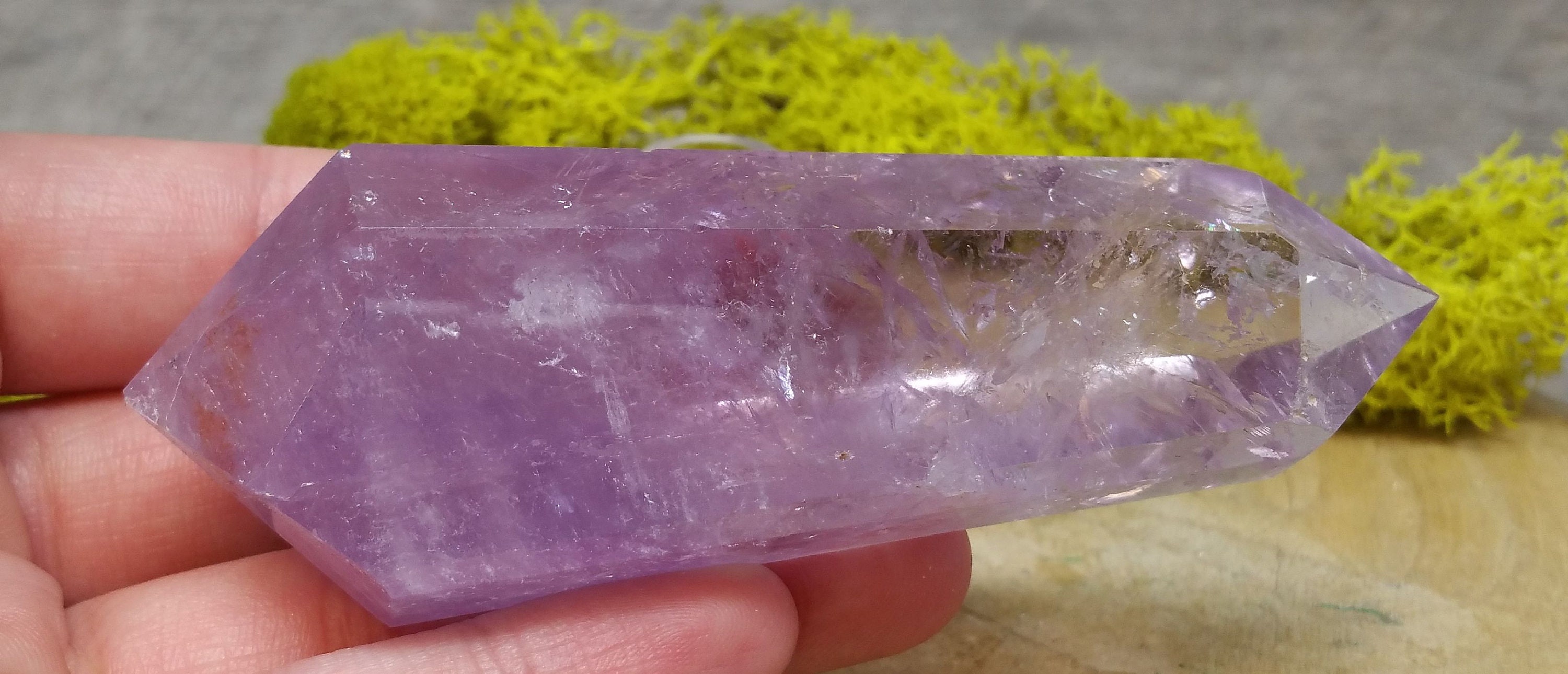 Large Amethyst Crystal Quartz Double Terminated Point Etsy