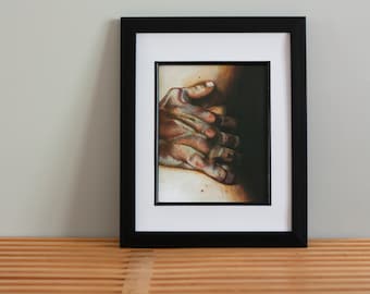 Impresión artística de cadera y mano: abrazo, cintura, manos masculinas, arte corporal sensual, arte del amor, arte del dormitorio