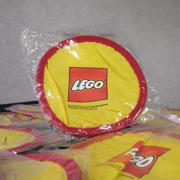 Lego Frisbee / vintage New Old Stock soft frisbee / 1990s