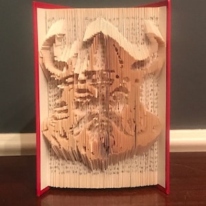 Viking School Mascot Measure, Mark, Cut, and Fold Book Folding Pattern