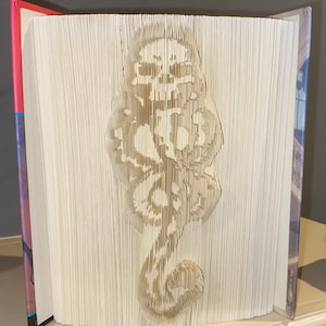 Evil Sign Combination Cut and Fold Book Folding Pattern