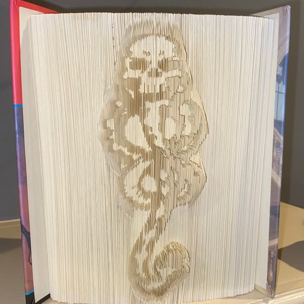 Evil Sign Combination Cut and Fold Book Folding Pattern