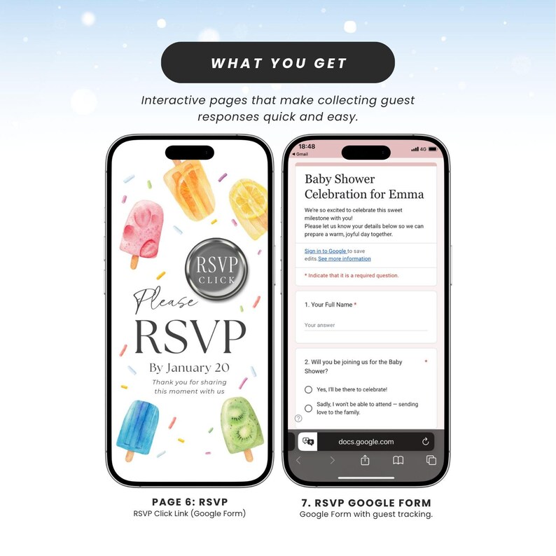Popsicle Baby Shower Invites, She is Ready to Pop Invitation Digital ...