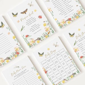 10 Editable Little Love Bug Baby Shower Games Bundle, Little Love Bug On the Way Baby Shower Games, Lovebug Baby Shower Games LVBBS001