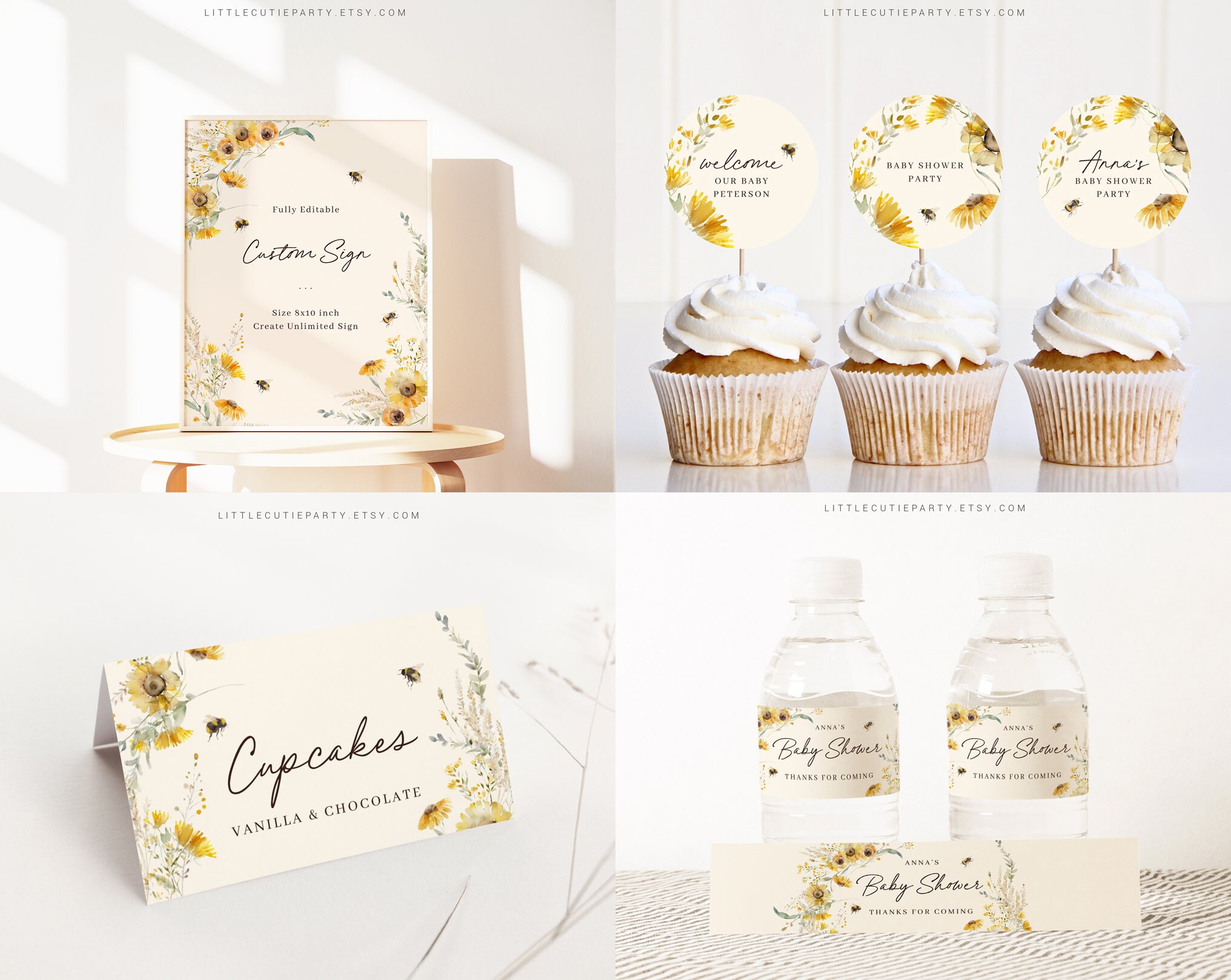 Editable Mommy to Bee Baby Shower Bundle Mama to Bee - Etsy