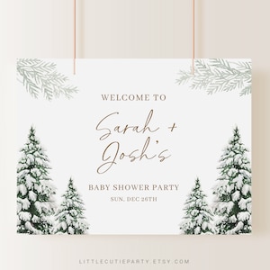 Editable Baby Its Cold Outside Banner, Baby Its Cold Outside Backdrop, Baby Its Cold Outside Sign WINBS001