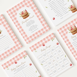 10 Editable Apple of Our Eye Baby Shower Games Bundle, Apple of Our Eye Games Bundle, Apple Fall Baby Shower Games APPBS001