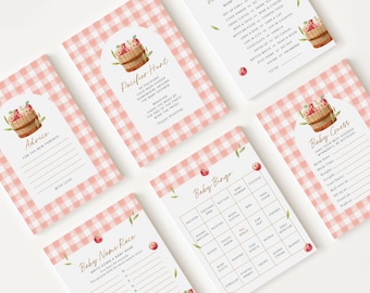 10 Editable Apple of Our Eye Baby Shower Games Bundle, Apple of Our Eye Games Bundle, Apple Fall Baby Shower Games APPBS001