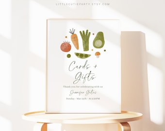 Editable Little Sprout Baby Shower Sign, A Little Sprout is on the Way Sign Template for Little Sprout Baby Shower Party Decor LSPBS001