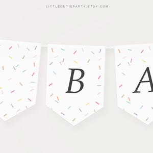 Editable Baby Sprinkle Banners, Baby Sprinkle Garland Banner, Baby Sprinkle Decor for Sprinkle Baby Shower Theme SPKBS001