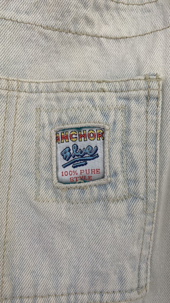 Vintage Anchor Blue faded light blue overalls cov… - image 8