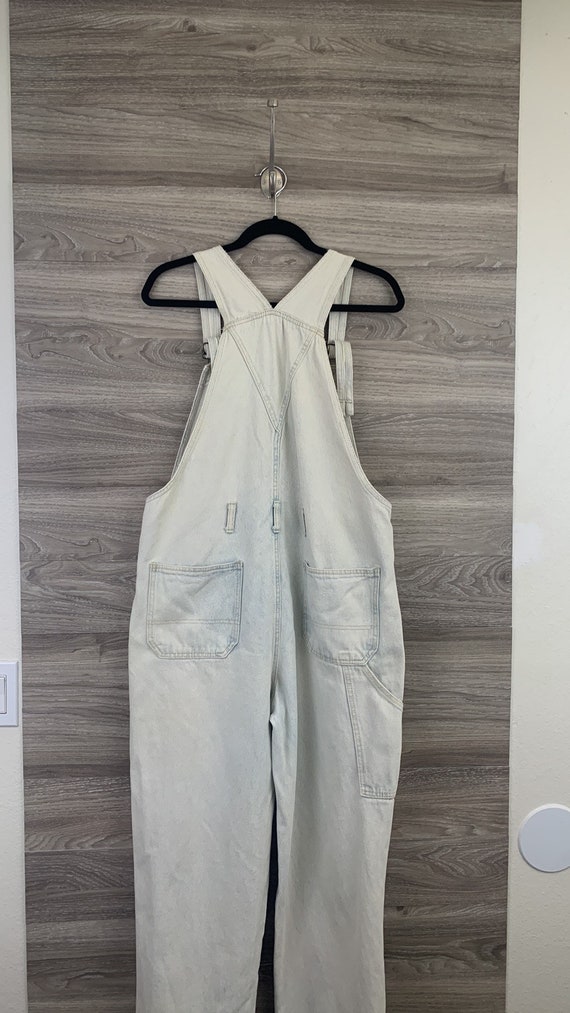 Vintage Anchor Blue faded light blue overalls cov… - image 6