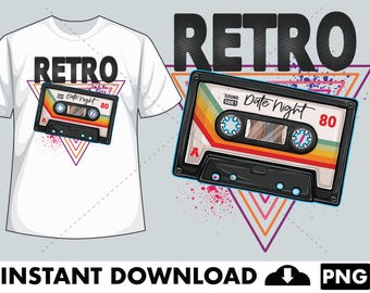 Blast from the Past: Retro Sublimation / DTF Design - PNG