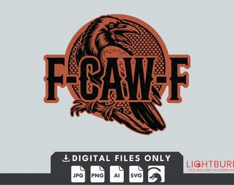 F-CAW-F  - Digital File for Laser Engraving - Lightburn File Included