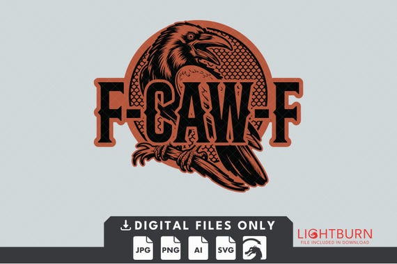 F-CAW-F  - Digital File for Laser Engraving - Lightburn File Included