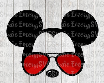SVG DXF File for Mickey with Sunglasses