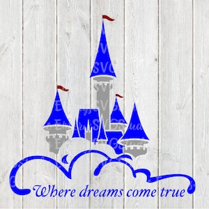 SVG File for Castle - Where Dreams Come True