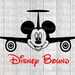 Download SVG DXF File for Airplane Mickey Disney Bound | Etsy