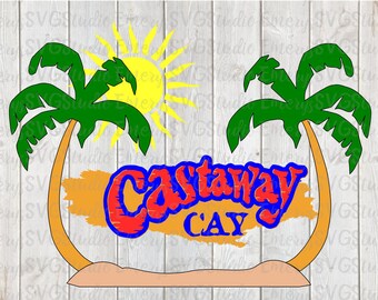 SVG DXF File for Disney's Castaway Cay Pirate's Island