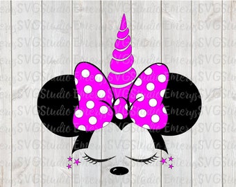 SVG DXF File for Minnie Unicorn