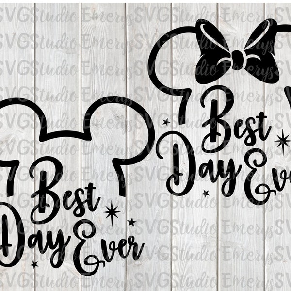 SVG DXF PNG Eps Pdf  Best Day Ever Mickey and Minnie